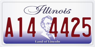 IL license plate A144425