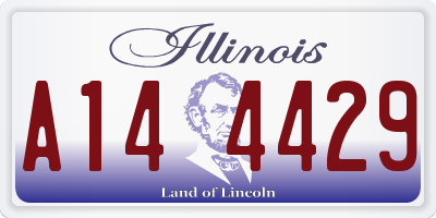 IL license plate A144429