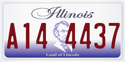 IL license plate A144437