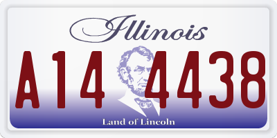 IL license plate A144438