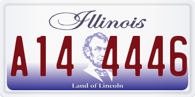 IL license plate A144446