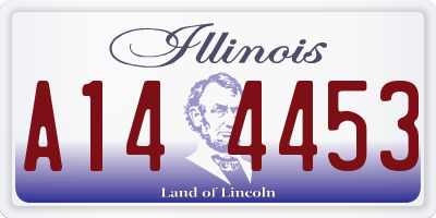 IL license plate A144453