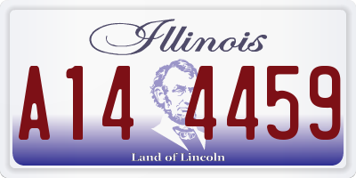 IL license plate A144459