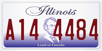 IL license plate A144484