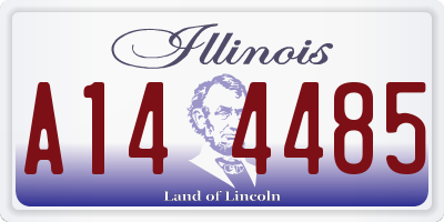 IL license plate A144485