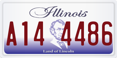 IL license plate A144486