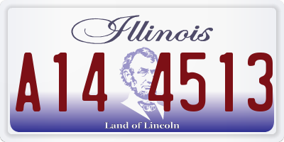 IL license plate A144513