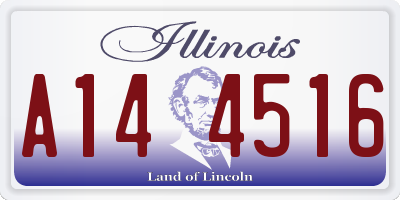 IL license plate A144516