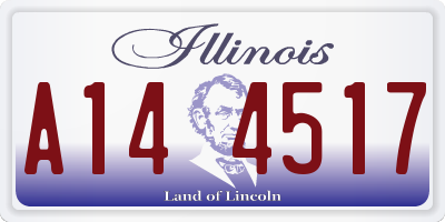 IL license plate A144517