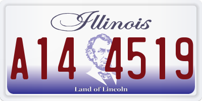 IL license plate A144519
