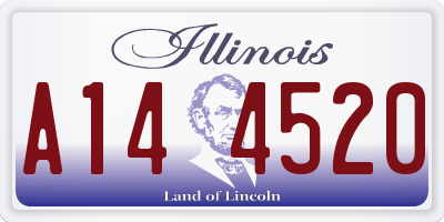 IL license plate A144520