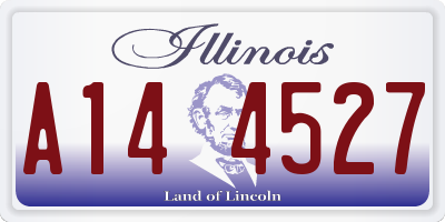 IL license plate A144527