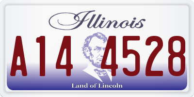 IL license plate A144528
