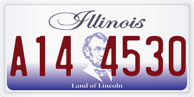 IL license plate A144530