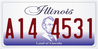 IL license plate A144531