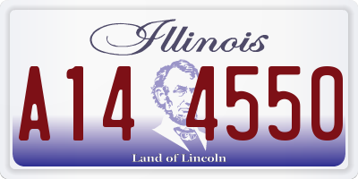 IL license plate A144550