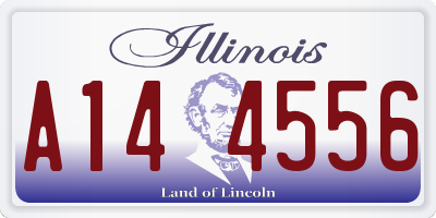 IL license plate A144556