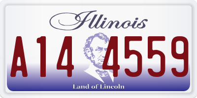 IL license plate A144559
