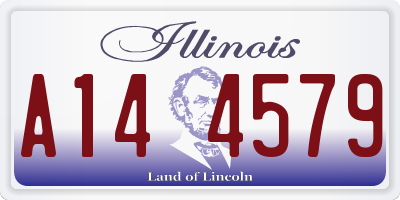 IL license plate A144579