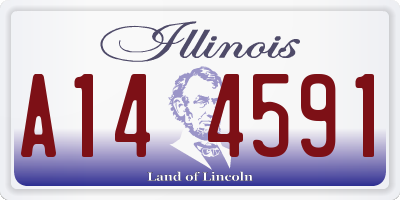 IL license plate A144591