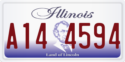 IL license plate A144594