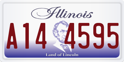 IL license plate A144595