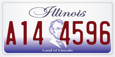 IL license plate A144596
