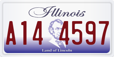 IL license plate A144597