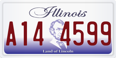 IL license plate A144599