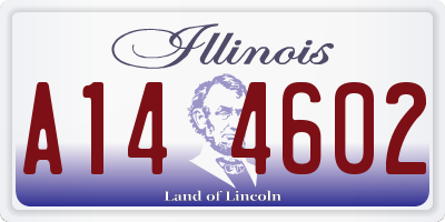 IL license plate A144602