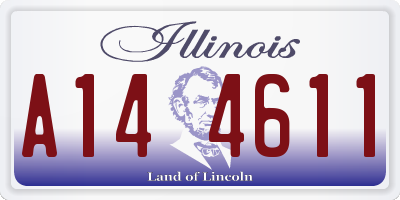 IL license plate A144611