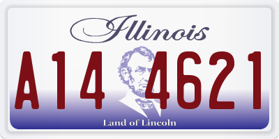 IL license plate A144621