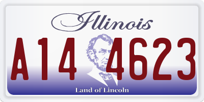 IL license plate A144623