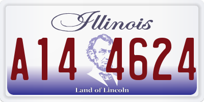 IL license plate A144624
