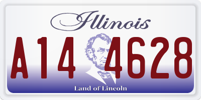IL license plate A144628