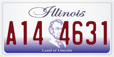IL license plate A144631