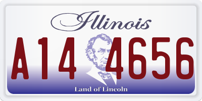 IL license plate A144656
