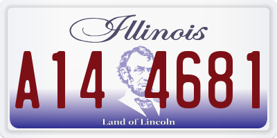 IL license plate A144681