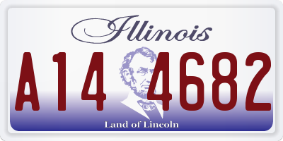 IL license plate A144682