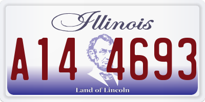 IL license plate A144693
