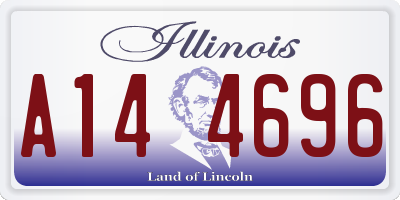 IL license plate A144696