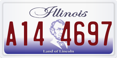 IL license plate A144697