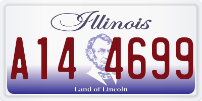 IL license plate A144699