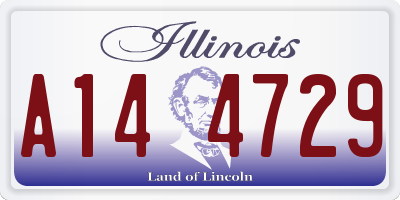 IL license plate A144729