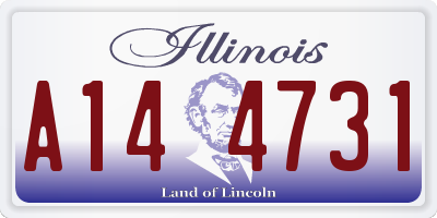 IL license plate A144731