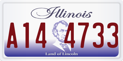 IL license plate A144733