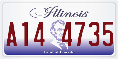 IL license plate A144735