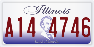 IL license plate A144746