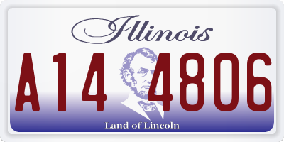 IL license plate A144806