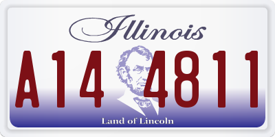 IL license plate A144811
